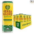 Yerba Madre Organic Sparkling Yerba Mate Enlighten Mint 115mg Natural Plant Based Caffeine Smooth Energy &amp Focus Carbonated 12oz Cans (Pack of 12)