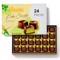 Fiorella Dubai Style Milk Chocolate Pistachio Squares Filled Chocolate With Pistachio Butter &amp Crispy Kadayif Individually Wrapped Chocolate Pieces 24 Count Box
