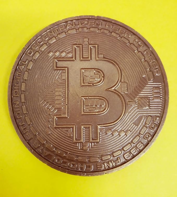 Bitcoin Chocolate Coins – 3 lb Bulk Box 240 Belgian Milk Chocolate Coins in Gold Foil – Kosher OUD Crush-Proof Packaging – Crypto Gift – Foiled Again!