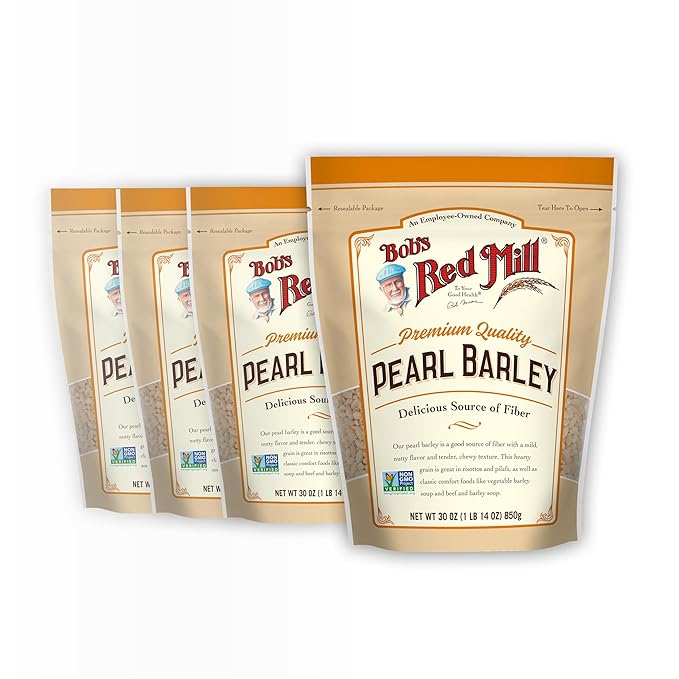 Bob's Red Mill Pearl Barley 30oz (Pack of 4) - Non GMO Vegan Kosher