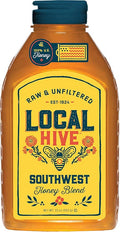Local Hive Southwest Raw &amp Unfiltered – 32 oz | 100% Pure U.S. Honey | Natural Sweetener Sourced from American Bees &amp Beekeepers | Medium-Bodied Cedar Flavor | Ideal for Tea Baking &amp Cook