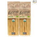 Morelli Bucatini Pasta Noodles - Premium Organic Italian Pasta from Italy - Handcrafted Family Owned Gourmet Brand - Made With Durum Wheat Semolina 17.6 oz (500 g) - Pack of 2