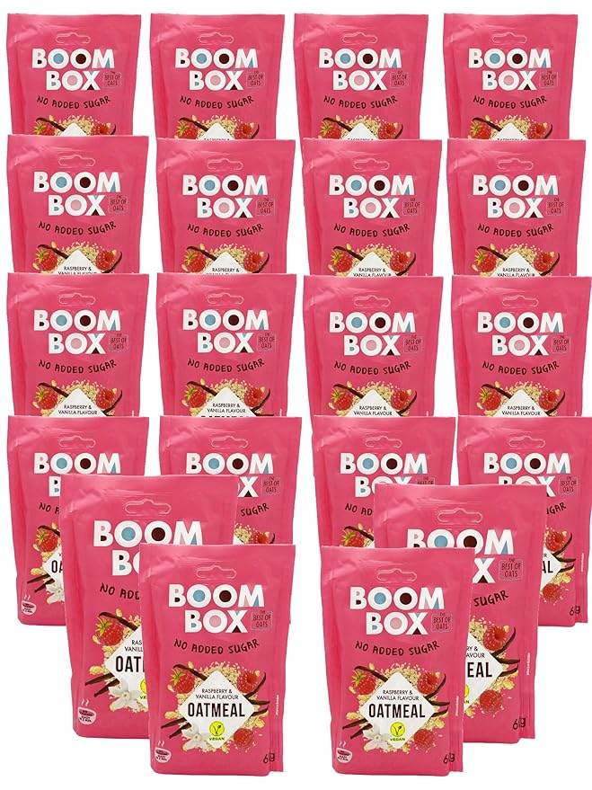BOOM BOX High Protein Chocolate Oat Granola - 300g Energizing and Indulgent Breakfast (60G Vanilla)