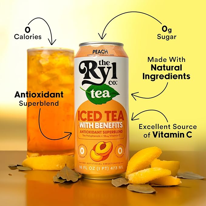 Ryl Iced Tea Variety Pack Antioxidant Superblend No Artificial Ingredients 16.0 Fl Oz (12-Pack)
