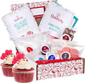 Baketivity Kids Baking Set Meal Cooking Party Supply Kit for Teens Real Fun Little Junior Chef Essential Kitchen Lessons Includes Pre-Measured Ingredients (Baketivity Kit Red Velvet)