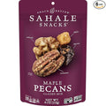 Sahale Snacks Maple Pecans Glazed Mix 4 oz Pouches (6 Packs) Dry-Roasted Deluxe Mixed Nuts with Cherries Apples Maple and Cinnamon - Non-GMO Kosher and Certified Gluten-Free Snacks