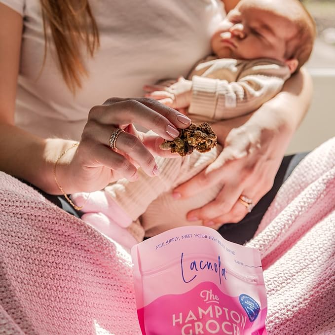 The Hampton Grocer Lacnola Lactation Granola 2 pack - Healthy Granola for Breastfeeding Moms to Increase Milk Supply | Made from a Galactagogue Superfood Blend with Oats Flax Moringa Almonds Pump