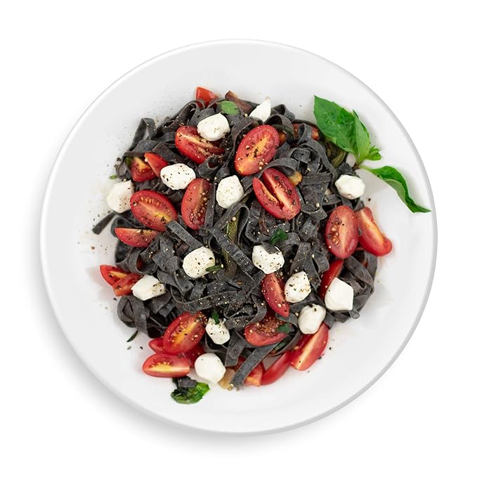 The Only Bean - Organic Black Bean Fettuccine Pasta - High Protein Keto Friendly Gluten-Free Vegan Non-GMO Kosher Low Carb Plant-Based Bean Noodles - 8 oz (6 Pack)