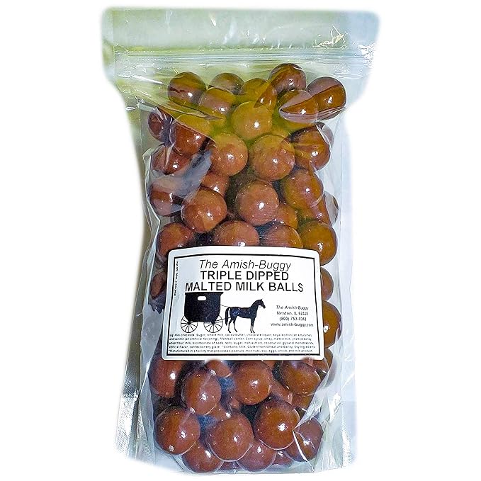 Arndts Fudgery Premium Milk Chocolate Triple Dipped Malt Balls 3 Pound Bulk Bag