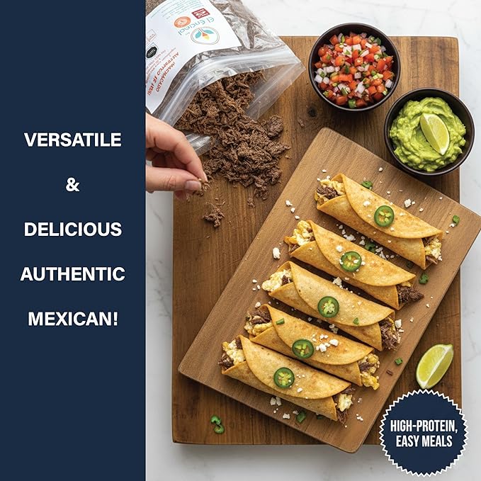 El Encinal Machacado Beef Dried Shredded Jerkey From Mexico Apodaca N.L. (8oz)