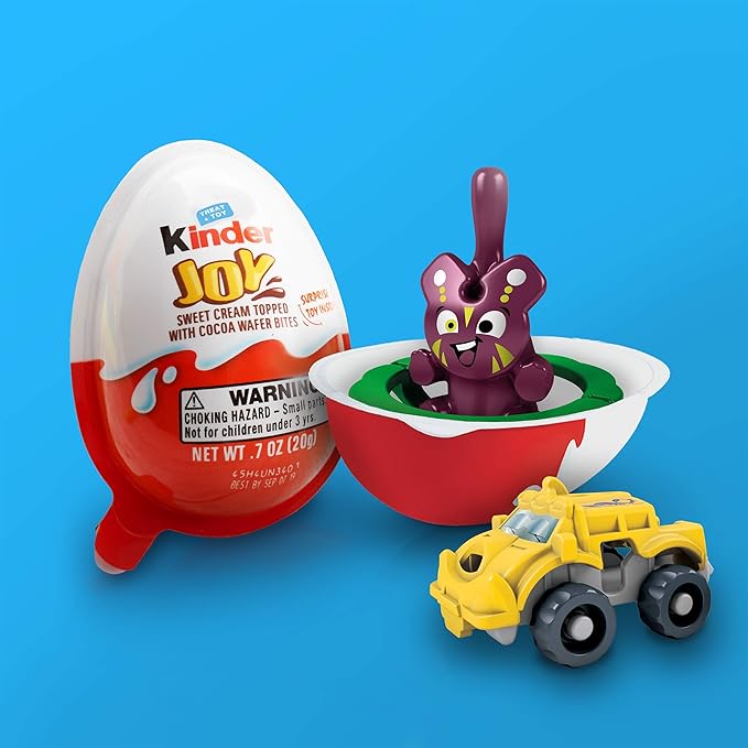 Kinder JOY Eggs 30 Count Individually Wrapped Chocolate Candy Eggs With Toys Inside Perfect Surprise for Kids 21 oz