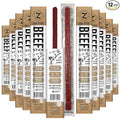 Zick's Hardwood Smoked Original Beef Meat Snacks 1.3oz | Gluten-Free Paleo Friendly No Hormones or MSG High Protein Clean Ingredients On-the-Go Individually Wrapped Sticks | Beef - 12 Pack
