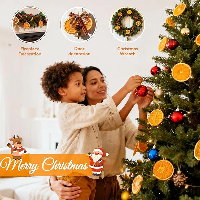 1.1LB(500g) Natural Dried Orange Slices BulkApprox 100-110 WheelsDehydrated Orange Slices NO AddtivesDried Oranges Sugar FreeDehydrated Fruit for CocktailsChristmas DayCraftsBakingFruit Tea