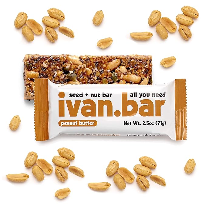Protein Packed Energy Snack Bar | Provides Healthy Energy | Vegan All Natural Ingredients | Soy Dairy &amp Gluten Free (Peanut Butter 16 2.5 Oz. Bars)