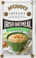 McCann's Instant Irish Oatmeal Apples &amp Cinnamon 10 Packets (Pack of 12)