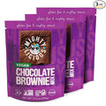 Mightylicious Chocolate Brownie Mix (Plant Based) – Gluten-Free – Non-GMO – Egg-Free – Kosher – Dairy-Free – Allergen Friendly – Preservative Free – Ideal for Baking – 3-Pack (52.5oz Total 3.3lbs)
