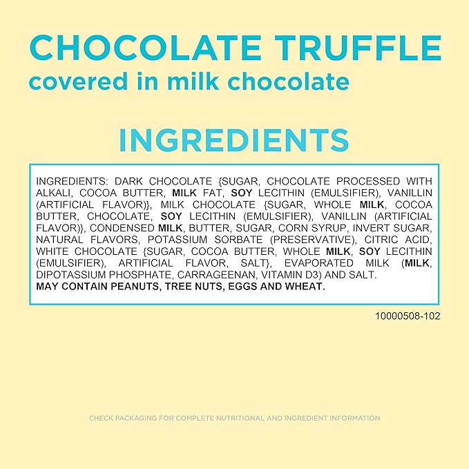 RUSSELL STOVER Easter Chocolate Truffle Milk Chocolate Easter Egg 1.3 oz. (Pack of 18)