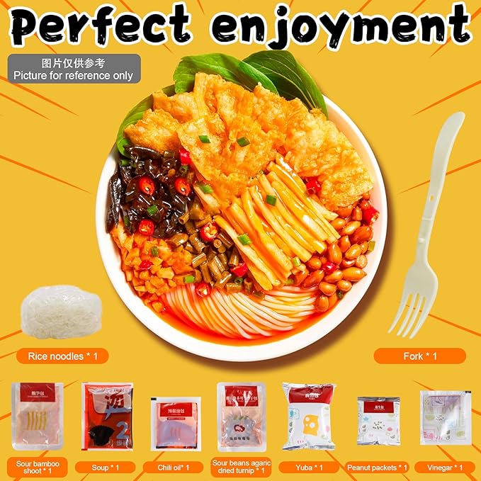 Original River Snails Rice Noodles Unique flavor 7.69 oz Chinese Style Instant Noodle Soup - Pack of 12