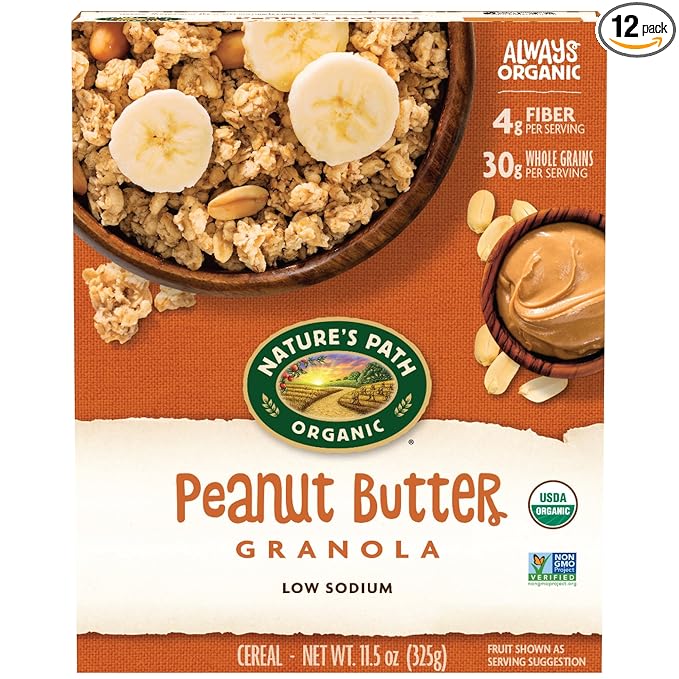 Nature's Path Organic Peanut Butter Granola 11.5 Ounce (Pack of 12)