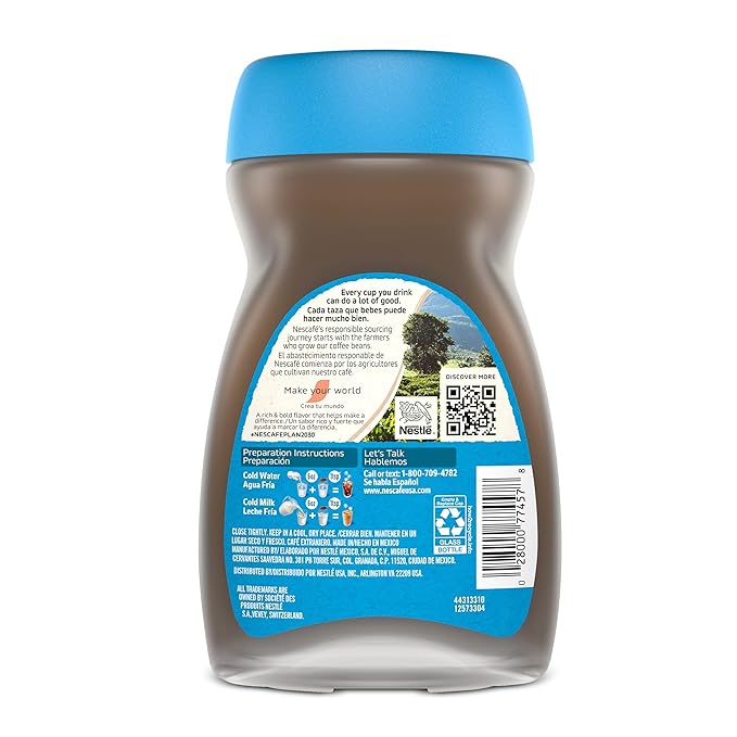 NESCAFÉ Ice Roast Instant Iced Coffee 2 Jars (6 Oz Each) (Pack of 2)