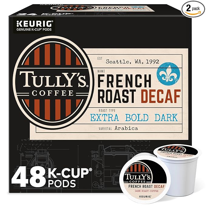 Tully's Coffee House Blend 24-Count K-Cups for Keurig Brewers (Pack of 2)