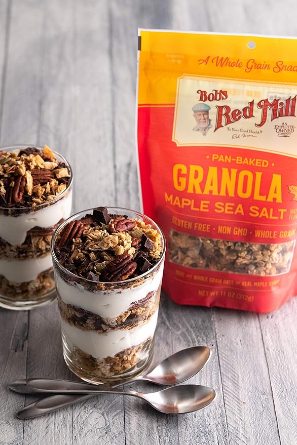 Bob's Red Mill Maple Sea Salt Granola 11oz (Pack of 6) - Non GMO Whole Grain Kosher