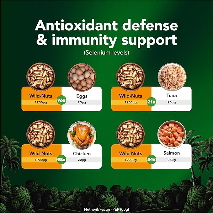 It's Good Energy Organic Brazil Wild Nuts | Raw Brazil Nuts | 100% Wild Grown Sustainably Collected | Prevents Deforestation | Rich in Selenium | Non-GMO Natural Snack | 1 LB