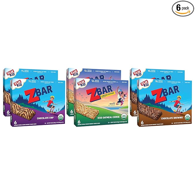 Luna Zbar - Chocolate Brownie - Soft Baked Whole Grain Snack Bars - USDA Organic - Non-GMO - Plant-Based - 1.27 oz. (Pack of 6 36 Count Total)