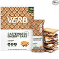 Verb Caffeinated Energy Bars S'mores (26g Pack of 16) 110-Calorie Delicious Low Sugar Energy Bar - Vegan Gluten Free On-the Go Snack with 80mg Green Tea Caffeine Only Real-Food Ingredients