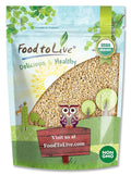 Food to Live Organic Steel Cut Oats 6 Pounds — 100% Whole Grain Irish Oats Quick Cooking Oatmeal Non-GMO Cereal Non-Irradiated Vegan Bulk Product of the USA