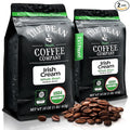 The Bean Organic Coffee Company Irish Cream Medium Roast Whole Bean Coffee 16-Ounce Bags (Pack of 2)