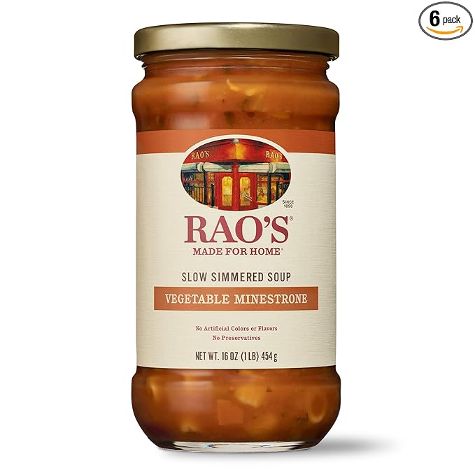Rao's Homemade Vegetable Minestrone Soup 16oz (Pack of 6)