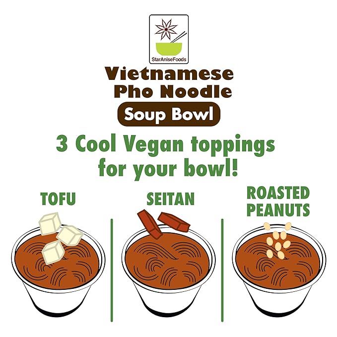 Vietnamese Pho Noodle Soup Bowl (Pack of 6 Bowls) (Creamy Coconut)