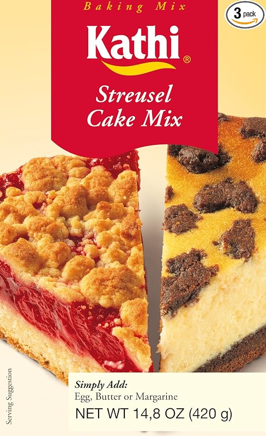 Kathi Streusel Cake Mix 14.8 oz. Box 3 Pack