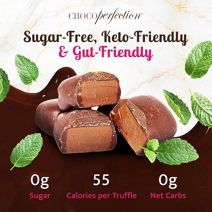 ChocoPerfection Sugar Free Dark Mint Truffles