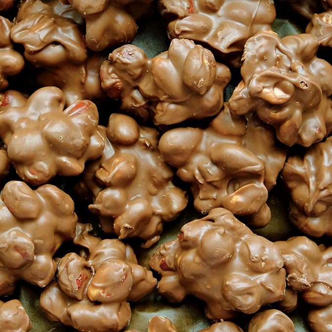 Milk Chocolate Peanut Clusters 12 Ounce - Roasted Peanuts Covered in Creamy Milk Chocolate - Gourmet Candy Snack Gift - CandyKorner