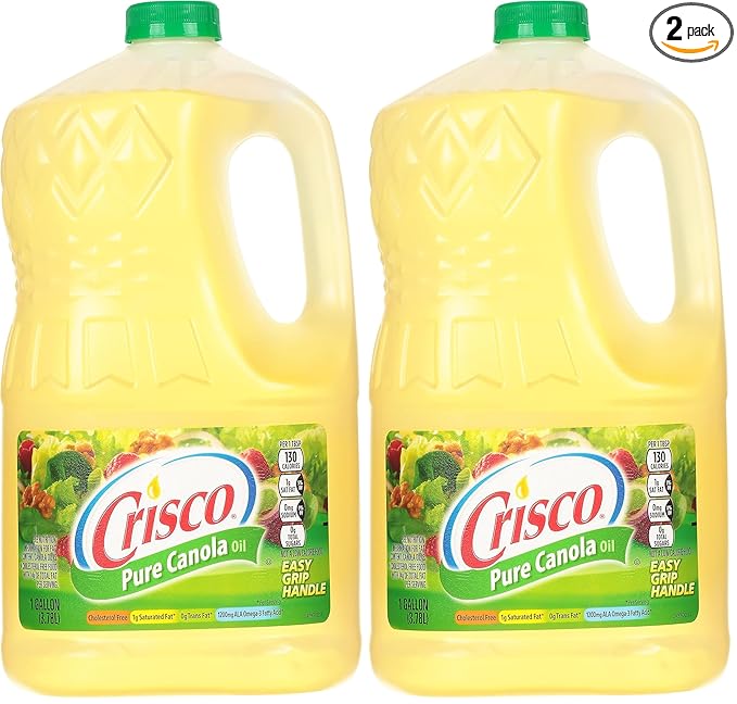 Crisco Pure Canola Oil 1 Gallon (Pack of 2)