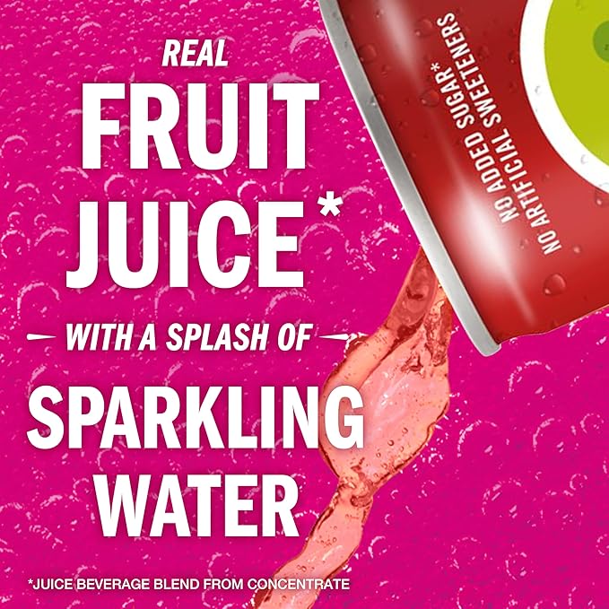 Izze Cherry Lime Straight Beverages8.4 FL Oz(Pack of 48)
