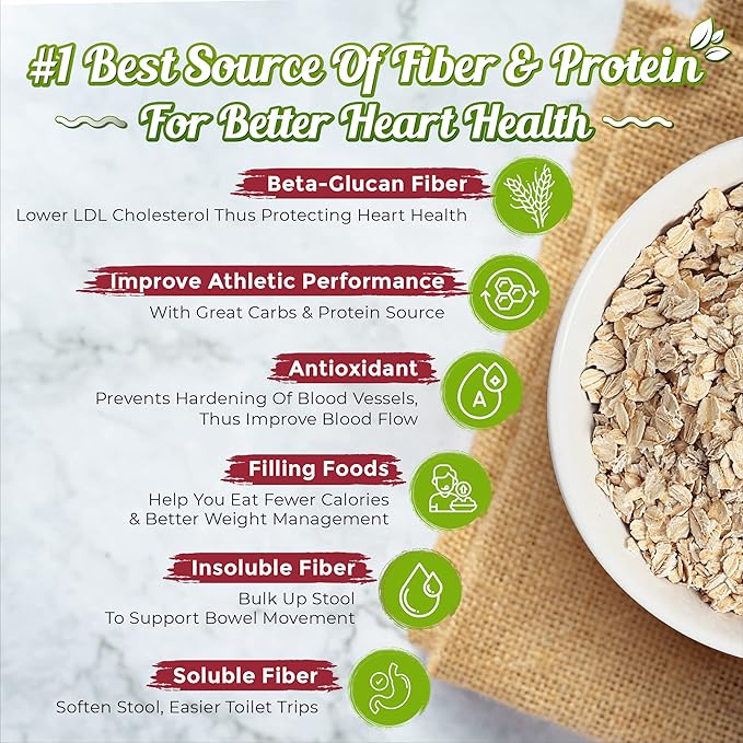 [Set of 8] USDA Organic Oats 500g country farm. 5 Packs Rolled Oats &amp 3 Packs Instant Oats. High Protein &amp Fiber Content Helps Relieve Constipation &amp Smooth Digestion
