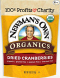 Newman's Own Organics Dried Cranberries 4-Ounce Pouches (Pack of 6)