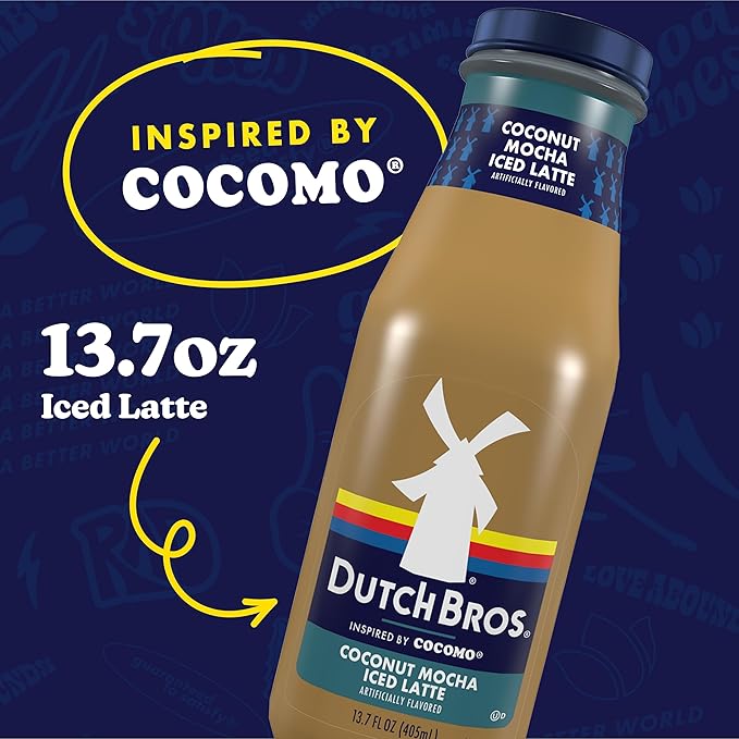 Dutch Bros® Coconut Mocha Iced Latte inspired by Cocomo® 12-13.7 Fl Oz Bottles