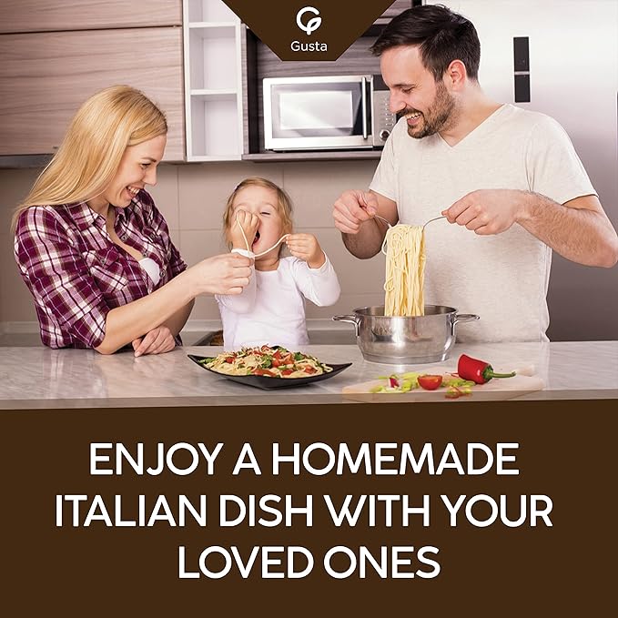Gusta Rotini Fusilli Pasta - Premium Italian Pasta from Italy - Durum Wheat Semolina Organic Al Dente Pasta - Non-GMO &amp Gourmet Pasta - Family Owned Brand - 17.64oz / 500g (2 Pack)