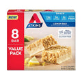 Atkins Lemon Snack Bar Made with Real Almond Butter 1g Sugar Gluten Free High in Fiber Keto Friendly 8 Count