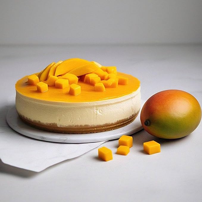 ANDY ANAND CHOCOLATIER Luxurious 9 Mango Cheesecake | Freshly Baked with Real California Cream Cheese | No Preservatives Traditional Recipe All-Natural Ingredients | Exquisitely Rich &amp Creamy (2