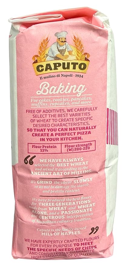 Antimo Caputo Baking (Pasticceria Pastry) 00 Flour 2.2 Pound Bag - For Desserts &amp Shortbreads - From Italy Type 00 Wheat (Pack of 4)