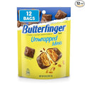 Butterfinger Unwrapped Minis Bulk 12 Bags Chocolatey Peanut-Buttery Resealable Bag 8 oz Each