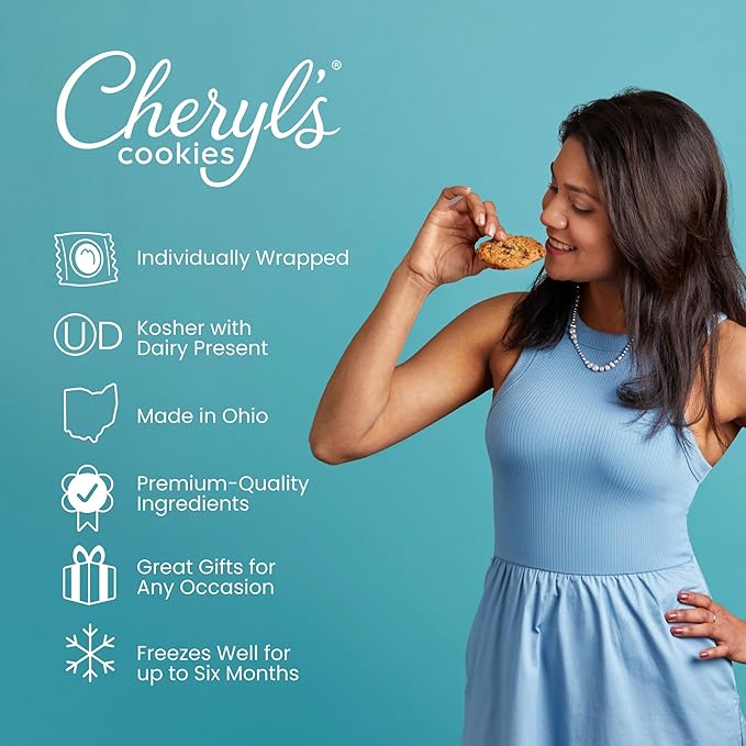 Cheryl's Cookies® Oatmeal Raisin Cookie Flavor Box 12 Cookies Individually Wrapped Gourmet &amp Fresh Delivery – Gift for Loved Ones Family Friends Coworkers