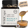 WildCape Manuka Honey Certified UMF 15+/MGO 514+ - 100% Pure Raw Unpasteurized Non-GMO Made in New Zealand - 8.8 oz (Pack of 1)
