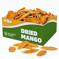 Fruitcraft Dried Mango No Sugar Added 11lbs | Pure Fresh Mango Chunks Flavor in Bulk | All-Natural Dried Mangoes for Snacking Baking and More | Premium Dry Fruit Mango Slices