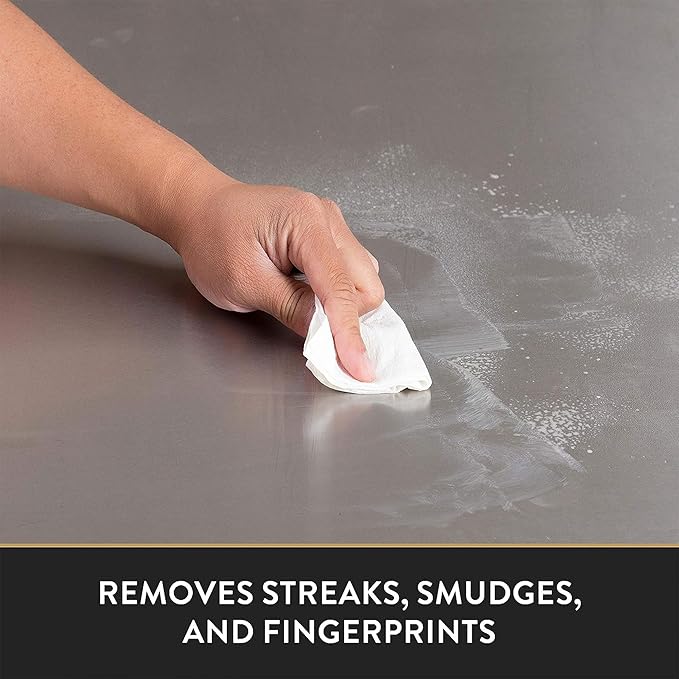 John Boos Stainless Steel Cleaner with Fine Mist Spray Lavender Scent 8 oz - Streak-Free Cleaning Polish &amp Stain Remover for Stoves Ovens Sinks &amp Kitchen Surfaces